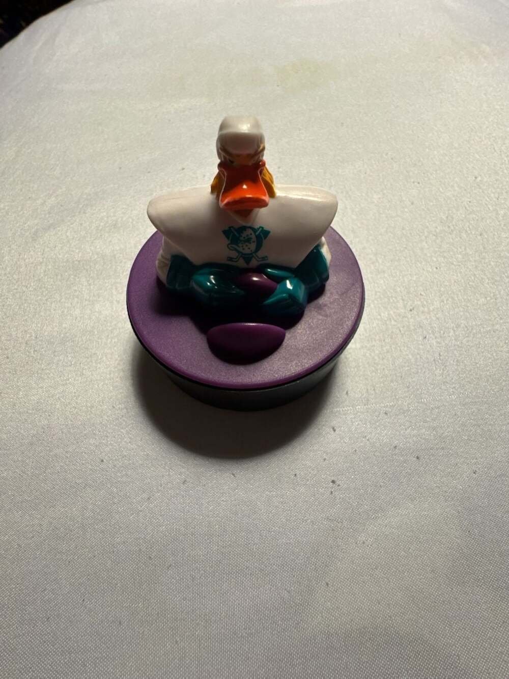 1996 Disney The Mighty Ducks Animated Series Nosedive Puck Figure McDonalds Toy